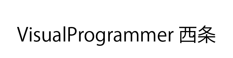 VisualProgrammer 西条